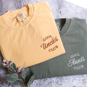 Comfort Colors® Cool Uncles Club Shirt, Pregnancy Announcement TShirt for Uncle, Cool Uncle T-Shirt, New Uncle Shirt, Gift for Uncle to Be