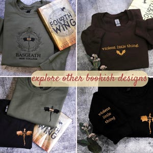 a collage of photos of clothing and a book