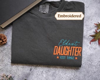 Camiseta para la hija mayor, regalo personalizado de la época de Showgirl, para hija, hermana o regalo del Día de la Madre.