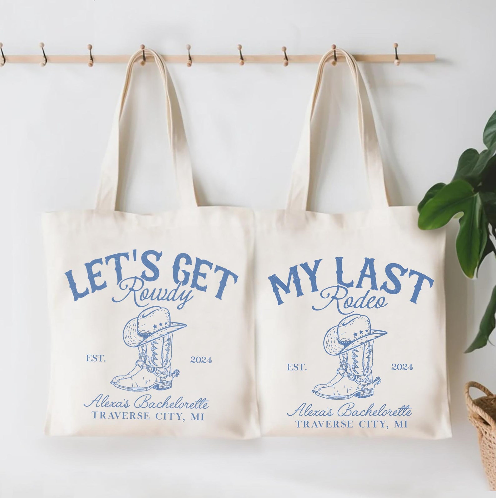 Bachelorette Tote Bag Cowgirl Bach Totes Cowboy Boots Tote Western ...
