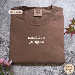 Comfort Colors® Sensitive Gangsta Shirt, Amaya Papaya Quote Shirt, Meme Tee, Mom Gift, Funny Quote, Love Island Shirt, Huda Shirt, Mommy