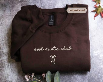Coquette Bow Cool Aunts Club Shirt, Sister Pregnancy Announcement, Gift For New Auntie, Baby Reveal, Aunt Era, Comfort Colors