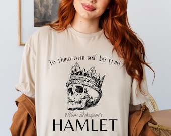 Shakespeare Shirt Dichter Shirt Dark Academia Kleding Gothic Kleding Dark Cottagecore Book Shirt Bookish Shirt Literatuur Shirt Mystic Fall