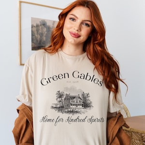 Anne Of Green Gables Shirt Anne Shirley Gilbert Blythe Bookish Shirt Kindred Spirits Cottagecore Shirt Wild Flower Shirt Light Academia