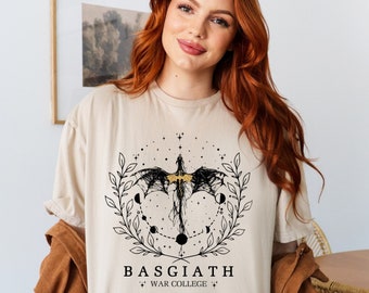 Camiseta Basgiath War College, Moletom Fourth Wing, Camiseta Dragon Rider, Camiseta Rebecca Yoros, Fourth Wing, Camiseta Bookish, Violet Sorrengail