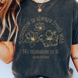 Anne Of Green Gables Shirt Anne Shirley Gilbert Blythe Bookish Shirt Kindred Spirits Cottagecore Shirt Wild Flower Shirt Light Academia