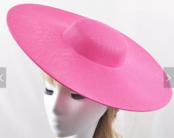 37cm Wide Brim Sinamay Fascinator base | DIY Kentucky | DIY Derby Hat base for hat making - Not ready to wear -Ready to ship now