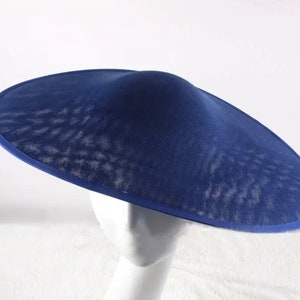 44cm by 35cm Wide Brim Sinamay Fascinator base | DIY Kentucky | DIY Derby Hat base for hat making - Not ready to wear