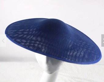 44cm by 35cm Wide Brim Sinamay Fascinator base | DIY Kentucky | DIY Derby Hat base for hat making - Not ready to wear