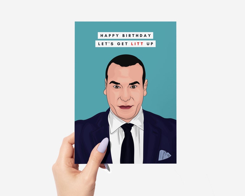 Louis Litt Card Louis Litt Birthday Card Suits TV Show Card Etsy UK