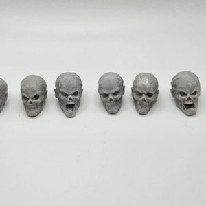 Custom 3d Printed Classified Legends Compatible Comic Multiverse Zombie Heads #1-#6 1:12 1/10 6&quot; 7&quot; Scale. (Message for Other Scales)