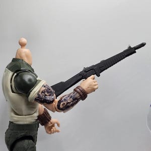 Custom 3d Printed Compatible Classified Legends Comic Multiverse ARAH Cartoon XMLR Rifles  1:12 6&quot; Scale.