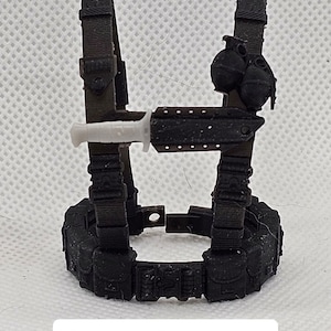 Custom 3d Printed Compatible Classified Legends Comic Multiverse Metal Head, Fkexible Harness, Leg Launchers, 1:12 6&quot; Scale. (Message for Ot