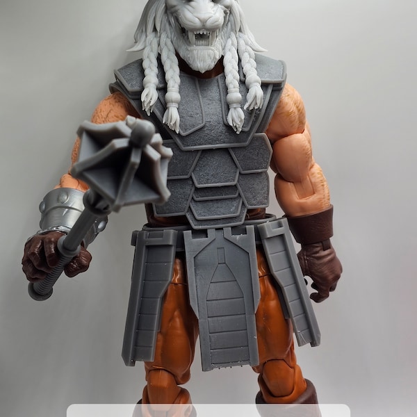 Custom 3d Printed G.I. Joe Classified Marvel Legends McFarlane DC Multiverse Invincible Battle Beast Head/Accessories/Kit 1/12 Scale