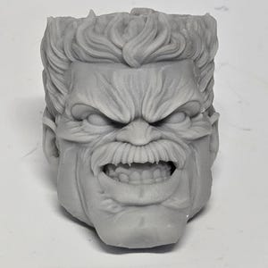 Cabeza normal de hombre rojo enojado de Harrison Ross impresa en 3D personalizada compatible con leyendas clasificadas de cómics multiverso escala 1/12 1-10