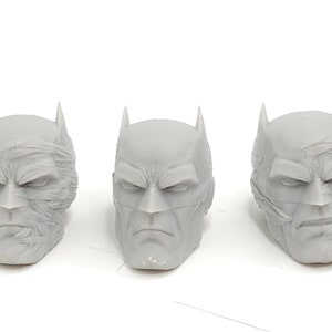 Custom 3d Printed  Classified Legends Compatible Comic Multiverse Bat Superhero Man Hush Heads 1/12 1-10 Scale Cable