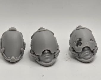 Custom 3d Resin Printed Comic Multiverse Heads Fits 1.0 Cosmic Legions Figures 1-12 1-10 Scale - Sci Fi Space Helmets