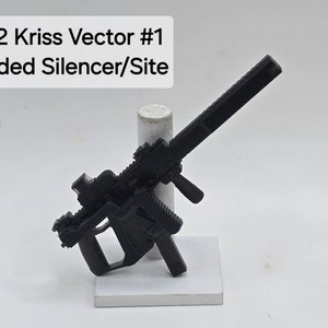 Custom 3d Printed Folded Vector Toy Rifles 1:12 6&quot; Scale. (Message for Other Scales)