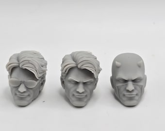 Benutzerdefinierte 3d gedruckte Klassifizierte Legenden kompatibler Comic Multiverse blinder Held Teufel Matt Murdock Köpfe 1/12 1-10 Skala Kabel