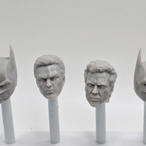 Custom 3d Printed Classified Legends Compatible Comic Multiverse Man Bat vigilante  Bruce Keaton Head 1/12 1-10 Scale