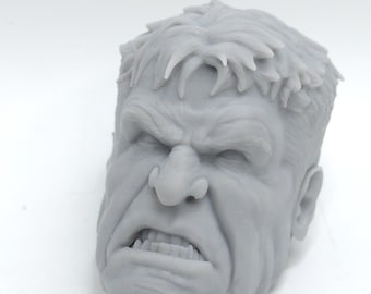 Custom 3d Printed Classified Legends Compatible Comic Multiverse select Harrison Ross Angry Red Man Normal Head 1/12 1-10  Scale