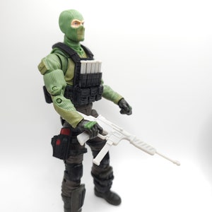 Custom 3d Printed G.I. Joe Classified Cobra Beachead V1 Vestv with 5 removeable magazines Flexible Vest 1:12 6 Scale. image 4