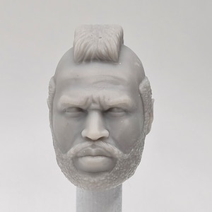 Custom 3d Printed Classified Legends Compatible Comic Multiverse Classic A-Team b.a. baracus head 1:12 6&quot; Scale. (Message for Other Scales)