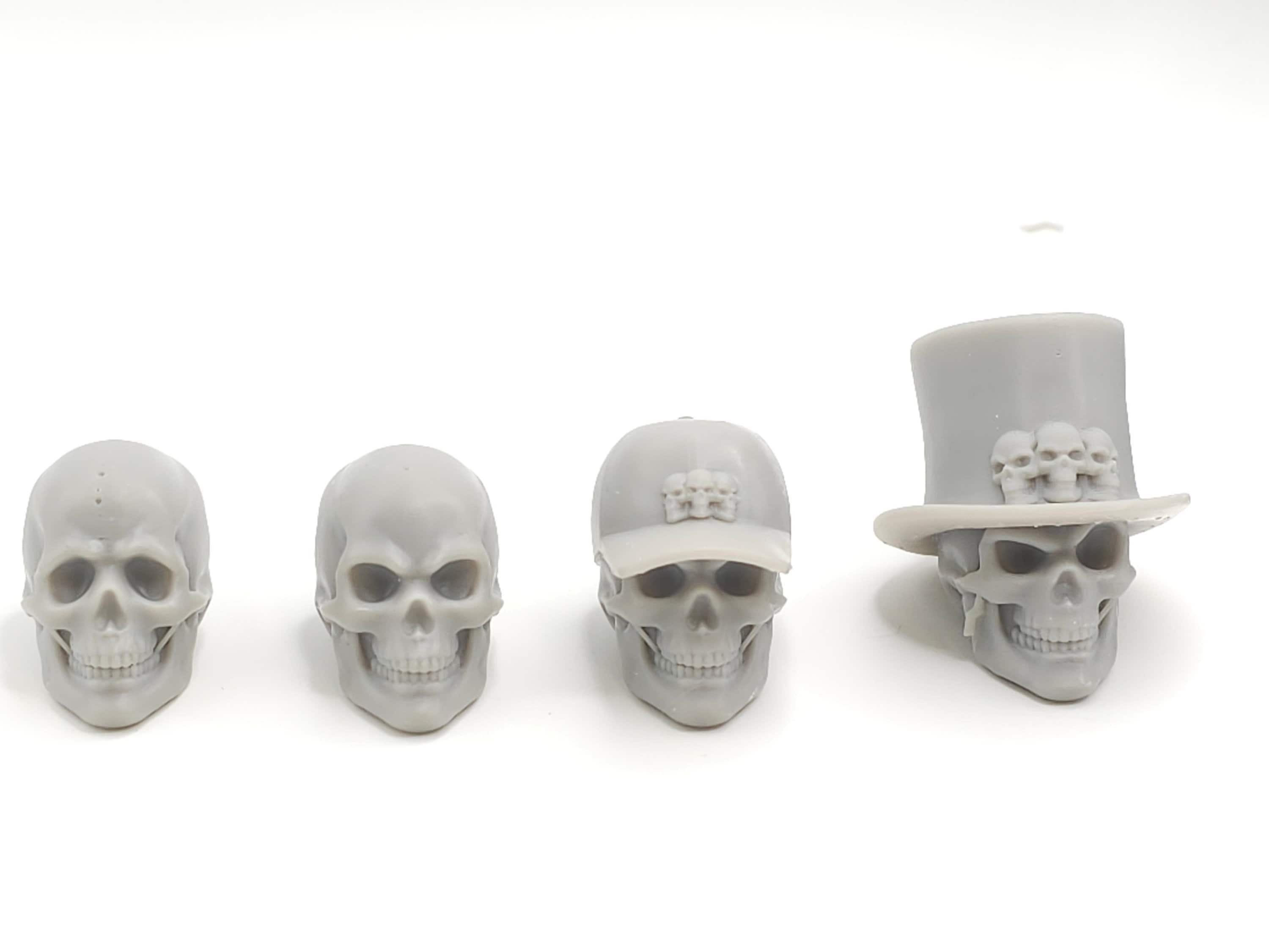 Custom 3d Printed Classified Legends Compatible Comic Multiverse Skull Heads #5 - #8,  1/12  Scale Custom Fodder