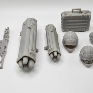 Custom 3d Printed Classified Legends Compatible Comic Multiverse Salvo, and Accessories 1:12 6&quot; Scale. (Message for Other Scales)