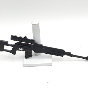 Custom 3d Printed Classified Legends Compatible Comic Multiverse Russian DRAGUNOV Sniper Rifle  1:12 6&quot; Scale. (Message for Other Scales)