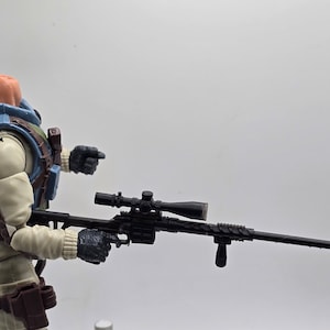 Custom 3d Printed Classified Legends Compatible Comic Multiverse DVL-10 Night Force Sniper Rifle  1:12 6&quot; Scale. (Message for Other Scales)