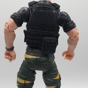 Custom 3d Printed G.I. Joe Classified Cobra Beachead V1 Vestv with 5 removeable magazines Flexible Vest 1:12 6 Scale. image 3