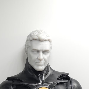 Custom 3d Printed Classified Legends Compatible Comic Multiverse Man Vigilante Bat Bruce Clooney Head 1/12 1-10 Scale Custom Fodder