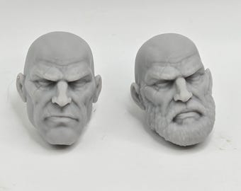 Custom 3d Resin Printed Comic Multiverse Heads Fits 1.0/2.0 Mythic Legions Figures 1-12 Scale - Outback Warrior Bald