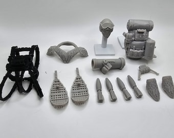 Custom 3d Printed Classified Legends Compatible Comic Multiverse Arctic Serpent Accessories 1:12 6&quot; Scale. (Message for Other Scales)