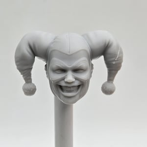 Custom 3d Printed Classified Legends Compatible Comic Multiverse Bat Man Bat Vigilante Harleen Quinzel Harley Jester  Heads 1/12 1-10 Scale