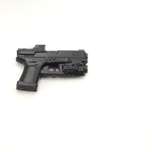 Custom 3d Printed Compatible Classified Legends Comic MultiversePistol with Laser Site 1:12 6&quot; Scale. (Message for Other Scales)