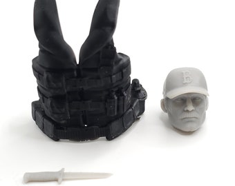 Custom 3d Printed Classified Legends Compatible Comic Multiverse Whale Hovercraft Driver Cutter Head/Accessories 1:12 6&quot; Scale.