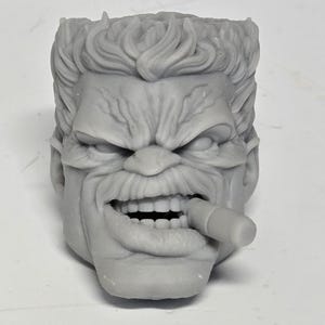 Cabeza normal de hombre rojo enojado de Harrison Ross impresa en 3D personalizada compatible con leyendas clasificadas de cómics multiverso escala 1/12 1-10