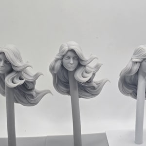 Custom 3d Printed Classified Legends Compatible Comic Multiverse Super Hero Girl Heads 1:12 6&quot; Scale. (Message for Other Scales)