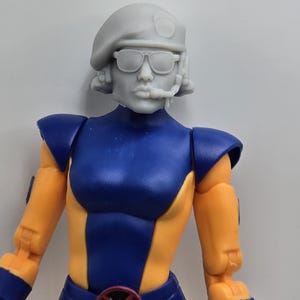 Personalizado 3d impresso compatível classificado lendas quadrinhos multiverso COD4 major gracie cabeça 1/12 1-10 escala personalizado forragem