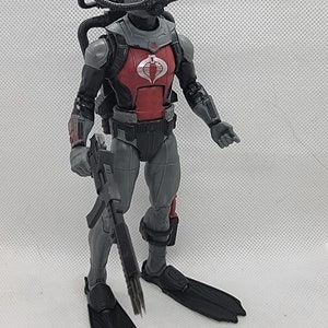 CCustom 3d Printed Compatible Classified Legends Comic Multiverse ARAH Style Eel Accessories Backpack/Speargun 1:12 6&quot; Scale.