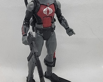 CCustom 3d Printed Compatible Classified Legends Comic Multiverse ARAH Style Eel Accessories Backpack/Speargun 1:12 6&quot; Scale.