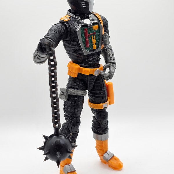 Custom 3d Printed G.I. Joe Classified Marvel Legends BAT Battle Android Trooper Arm Attachment Morning Star 1:12 6" Scale.