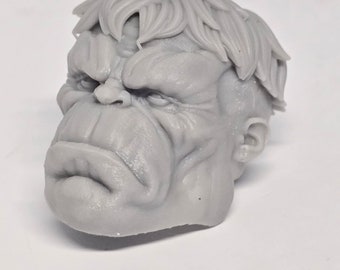 Custom 3d Printed G.I. Joe Classified Marvel Legends McFarlane DC Multiverse Classic Conic  Hulk Head 1/12 1-10 1/18 Scale