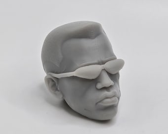 Benutzerdefinierte 3D gedruckte Klassifizierte Legenden kompatibler Comic Multiverse Wesley Snipes Klingenkopf 1:12 6 &quot;Skala. (Nachricht für andere Skalen)