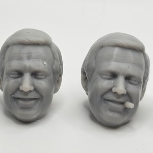 Custom 3d Printed Classified Legends Compatible Comic Multiverse Classic A Team Hannibal Smith Heads 1:12 1/18  Scale.