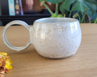 White speckled mugs