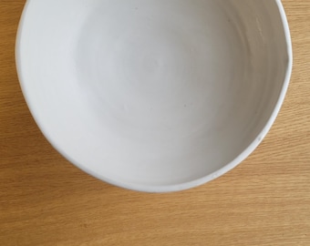 Bol blanc personnalisé avec texte en céramique