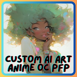 Get your very own personalized anime original character profile picture generated from AI! A total of 4 art styles from you to choose. P.S. The artstyle on this cover image is available for commission too!